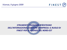 Finest è una società finanziaria che promuove la cooperazione
