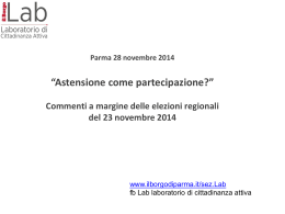 Borgo Lab 28-11-2014_risultati elezioni regionali 2014 + rassegna