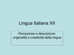 Lingua Italiana XII