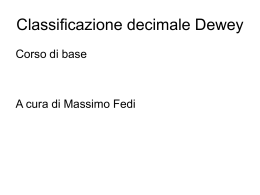 Classificazione decimale Dewey