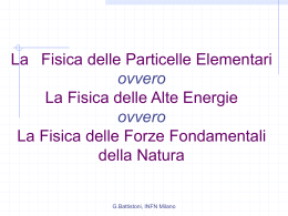 Il Modello Standard della Fisica delle Particelle