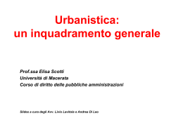 SLIDES urbanistica MACERATA - alfabetico dei docenti 2009