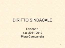 L`organizzazione del sindacato dei lavoratori