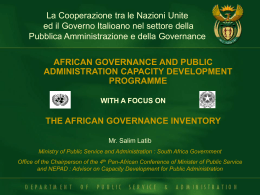 the african governance inventory