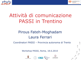 Attività di comunicazione PASSI in Trentino