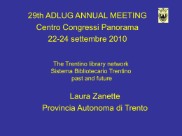 Diapositiva 1 - Trentino Cultura