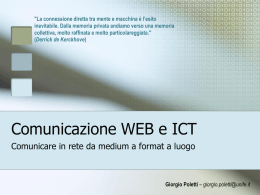 Slide Lezione del 15 maggio, dott. Giorgio Poletti