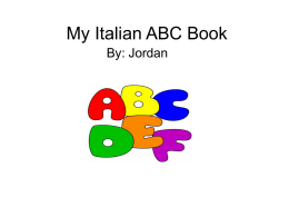 My Italian ABC Book