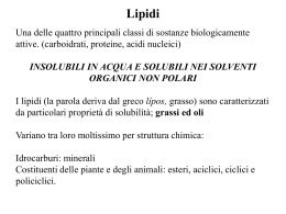 Lezione "Lipidi"