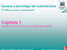 Scienza e tecnologia dei materiali 4/ed &ndash; Capitolo1