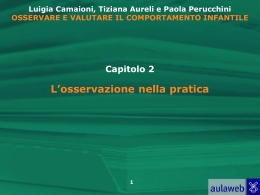 Camaioni, Aureli, Perucchini, Il Mulino, 2004 Capitolo 2. L