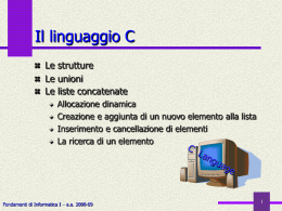 le strutture e le unioni