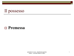 Il possesso