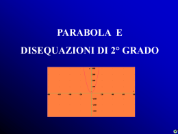 Parabola e disequazioni di secondo grado