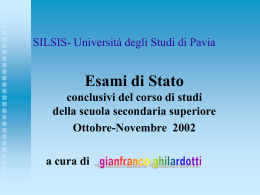 Esami di Stato Ott. Nov. 2002 - Università degli Studi di Pavia