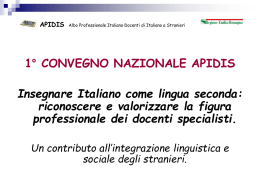 Il progetto dell`Albo Professionale