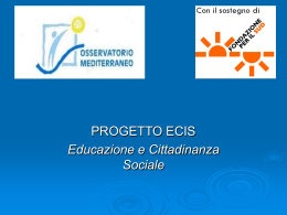 Presentazione Progetto Ecis, di Claudia Cardillo