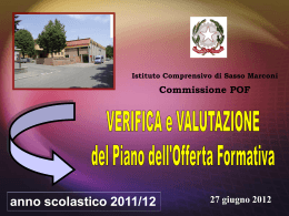 POF 2011/12 Verifica e Valutazione