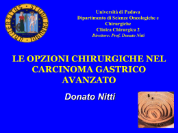 Le opzioni chirurgiche nello stadio avanzato