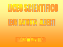 Presentazione del Liceo Scientifico Alberti di Marina