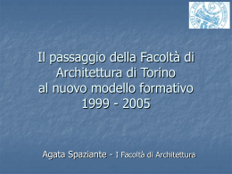 Facoltà di Architettura I