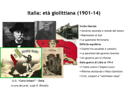 Italia- Età giolittiana
