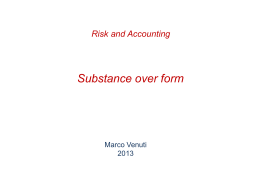 Il principio substance over form nel bilancio IAS/IFRS