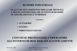 isolamento acustico di gruppi frigoriferi per industria alimentare