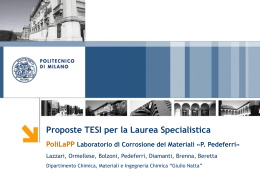 PoliLaPP - Laboratories of Corrosion of Material "Pietro Pedeferri"