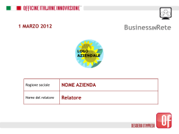 Presentazione di PowerPoint - Officine Italiane Innovazione
