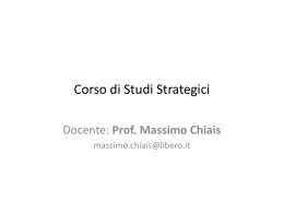 L`arte della guerra - Dipartimento di Scienze Politiche