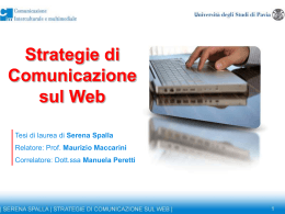Strategie di comunicazione sul web
