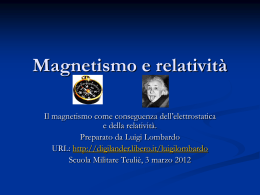 Magnetismo e relatività