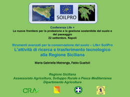 Regione Siciliana Assessorato regionale dell`agricoltura