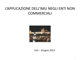 L`APPLICAZIONE DELL`IMU NELLE UNIVERSITA`