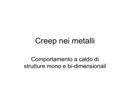 Creep nei metalli