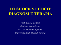 LO SHOCK SETTICO: DIAGNOSI E TERAPIA - Area-c54