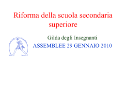 La riforma delle superiori