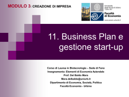 Lezioni di economia aziendale - Università degli Studi di Urbino