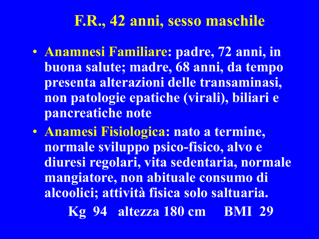 Steatoepatite Non Alcolica