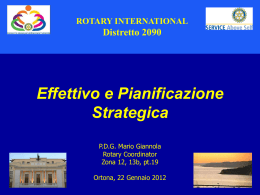 SEMINARIO DISTRETTUALE EFFETTIVO