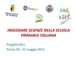 Insegnare Scienze nella Scuola Primaria italiana