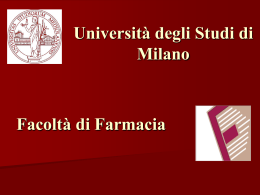 versione in ppt - Farmacia - Università degli Studi di Milano