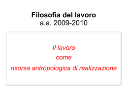 Modulo I - Concezioni del lavoro - alfabetico dei docenti 2009