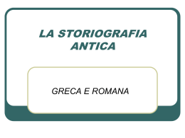 2. La storiografia antica (vnd.ms-powerpoint, it, 172 KB, 10/17/12)