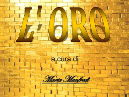 L`ORO - unpodichimica