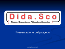 Avvio del Progetto - Learning Community