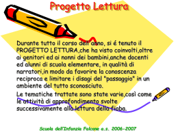 2006-2007 Progetto Lettura - Infanzia Falcone
