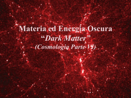 Materia ed Energia Oscura