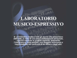 DAL DISAGIO AL BENESSERE MUSICO